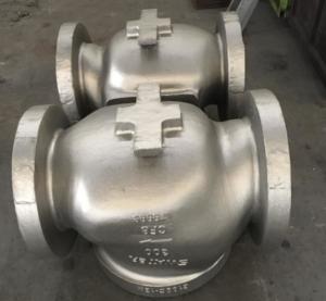 China ASTM A351 CF8 Stainless Steel Sand Casting , Industrial Globe Valve Body Casting on sale