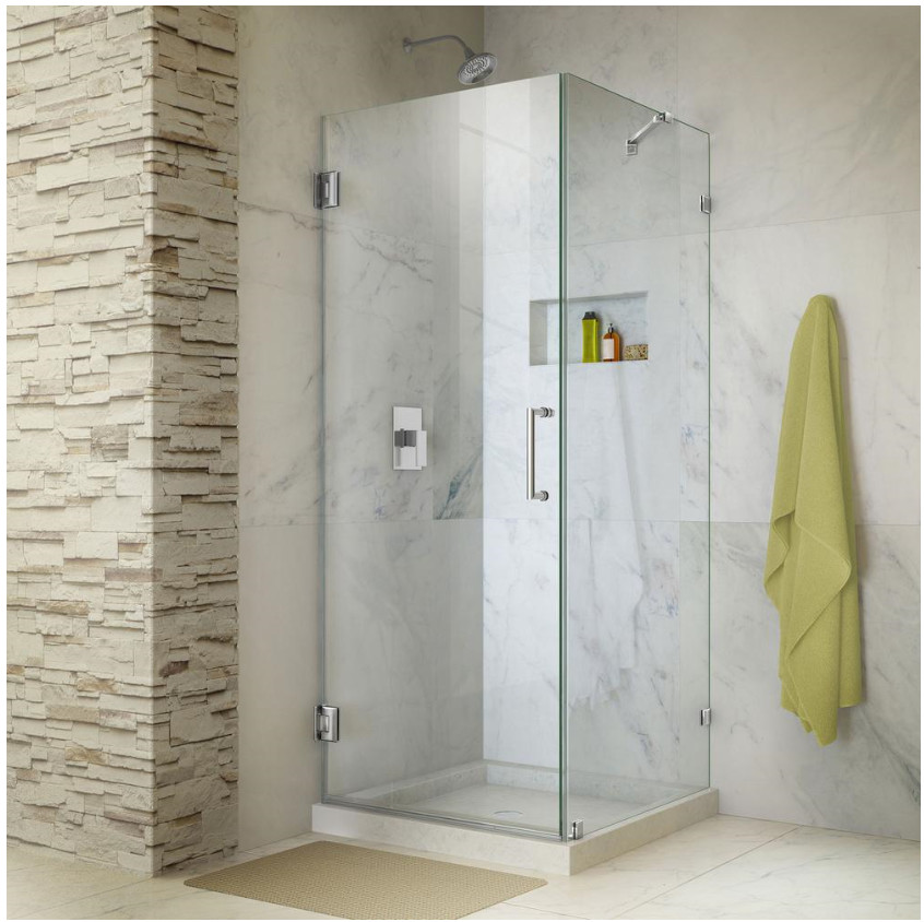 Quality Frameless Hinge Tempered Glass Shower Enclosure Square Glass Shower Cabin wholesale