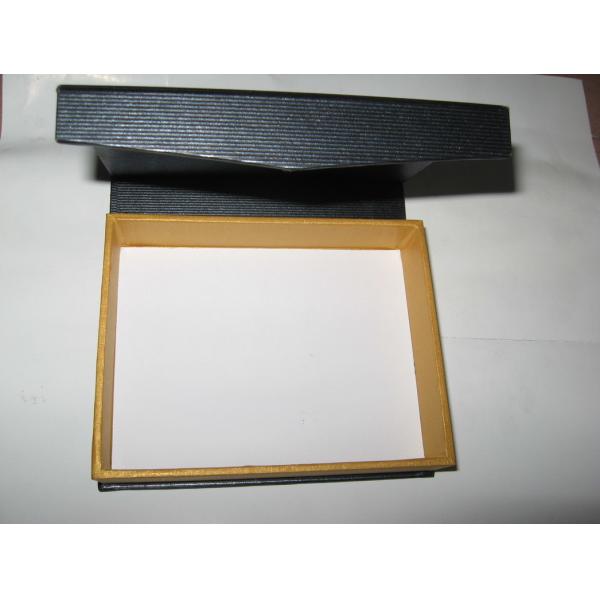 Inner Form Hard Gift Boxes CMYK Black Texture Cardboard Paper 4C 25*30*5cm