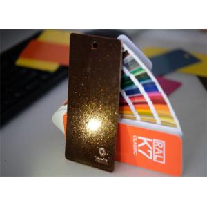 China Recyclable Furniture Metallic Powder Coat , Oil Resistance Brown Powder Coat on sale