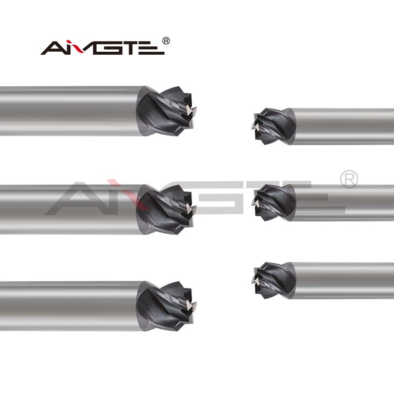 Industrial Step End Mill 4 Flutes For Mold Steel Die Making Precision Machining