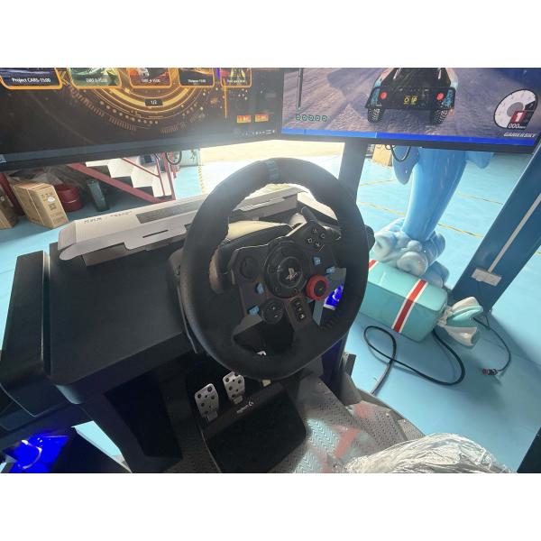 150W Motorbike Arcade Machine Car Racing Game Machine Metal Plug Type For Fun