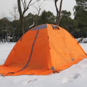 China Aluminum Pole Double Layer Camping Tent With Snow Skirt on sale