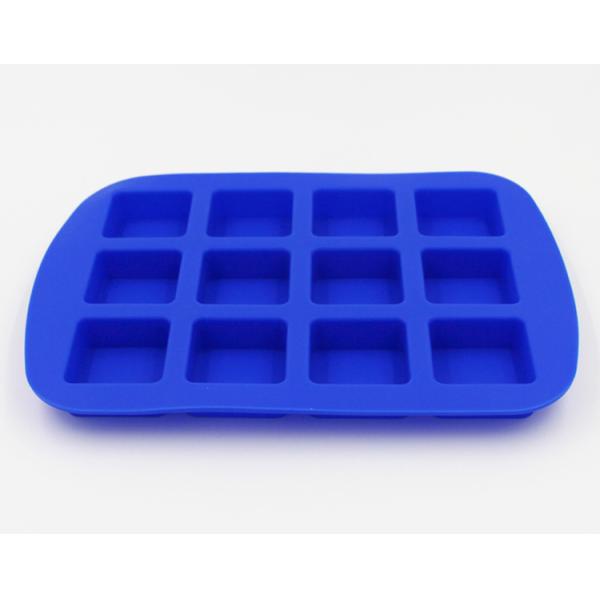 Whiskey Cube Silicone Ice Mold Flexible 12 Cavity Reusable Durable