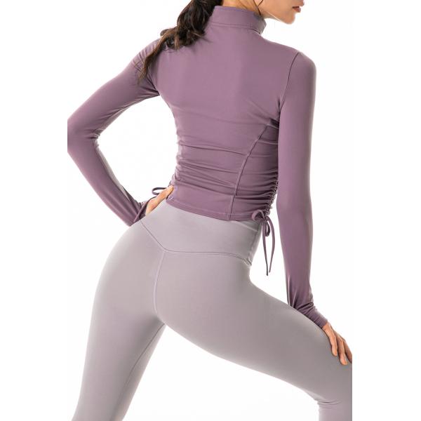 Drawstring Tops Zipper Horse Riding Jacket Soft Women Show Equestrian Clothing
