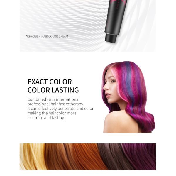 Professional Hair Dye Hair Color Cream Fashion Styling Quick Long Lasting Hair Colour OEM Available
