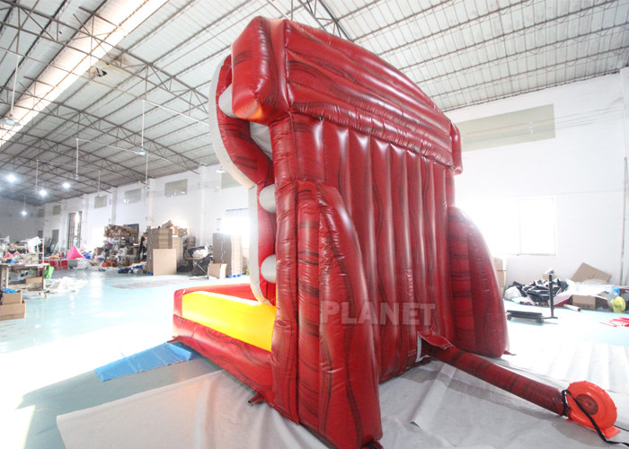 Giant Inflatable Outdoor Sports Games Connect 4 Four Basketball Shooting Game With Air Blower
