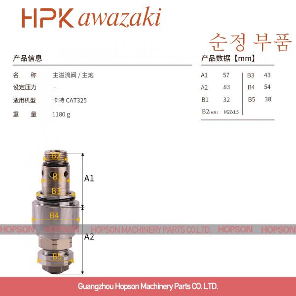 Excavator Main Relief Valve 3527228 E325 Alloy Material