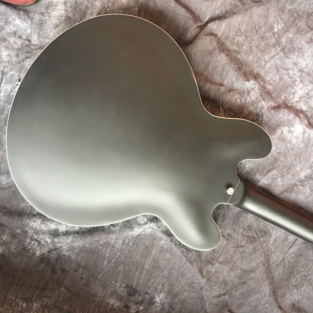 2018 new high-quality hollow body 335 JAZZ electric guitar, mahogany fingerboard, chrome metal electric guitar