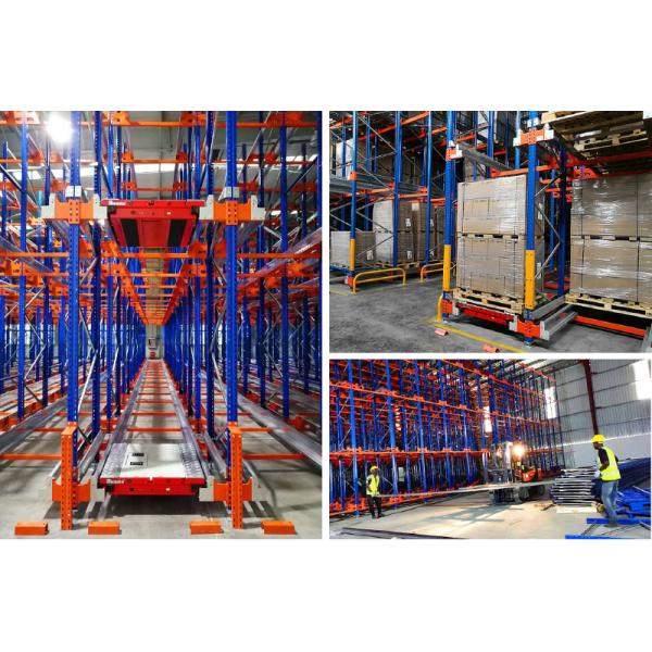 Radio Shuttle Pallet Racking Warehouse Storage Four Entry Way Shuttle High Speed Pallet Equipment Radio Car Racking