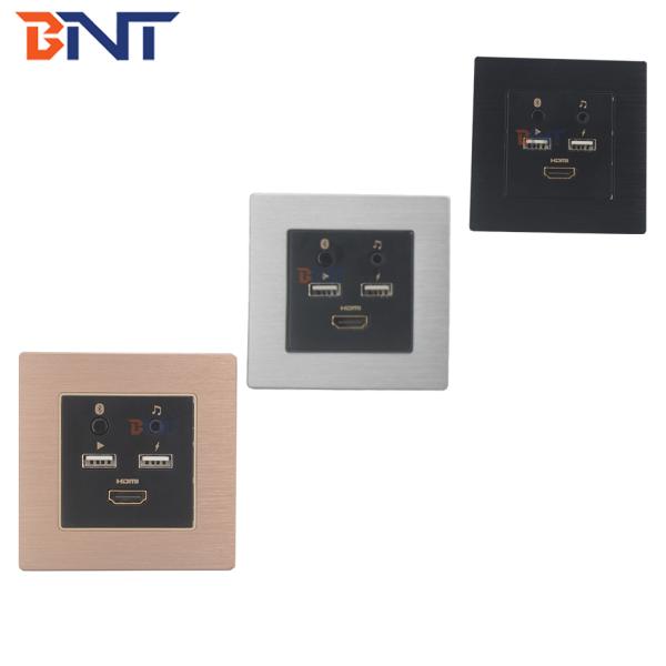 Aluminum alloy brush drawing usb blue tooth hotel room mini media hub