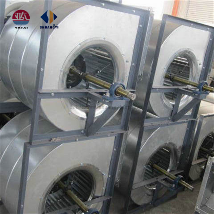 White Galvanised Steel Sheet Centrifugal Kitchen Exhaust Fans with 1.1 KW-18KW Motor Power