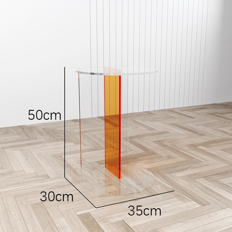 Minimalist Custom Color Acrylic Coffee Table Side Table Tea Table for Indoors and Outdoors