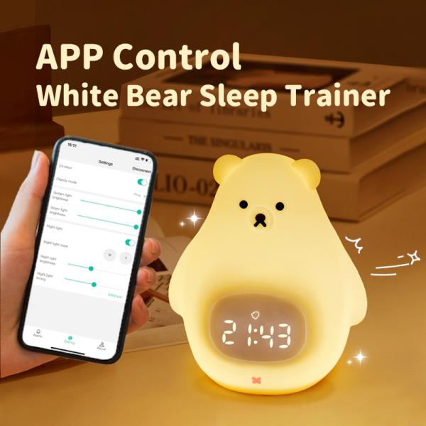 Sleep Trainer Clock With Soft Night Lights For Kids Intelligent Sleep Aid