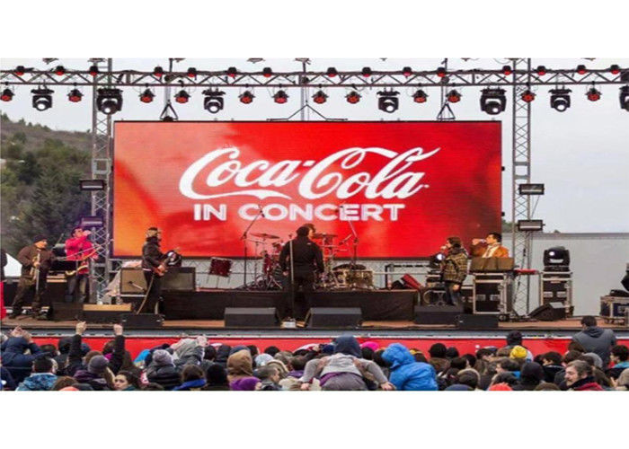 Outdoor Rental LED Screen Curve Cabinets 500x500mm P3.91 P2.976 P2.604 For Events
