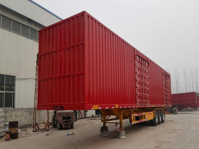 New 3 Axle Van Type Heavy Duty Utility Semi Cargo Trailers Long Distance Logistics Transport Trailer