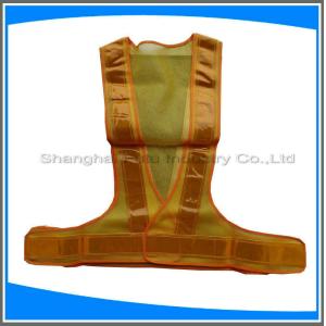 Quality hot sale stylish Security safety vest with LED lights wholesale