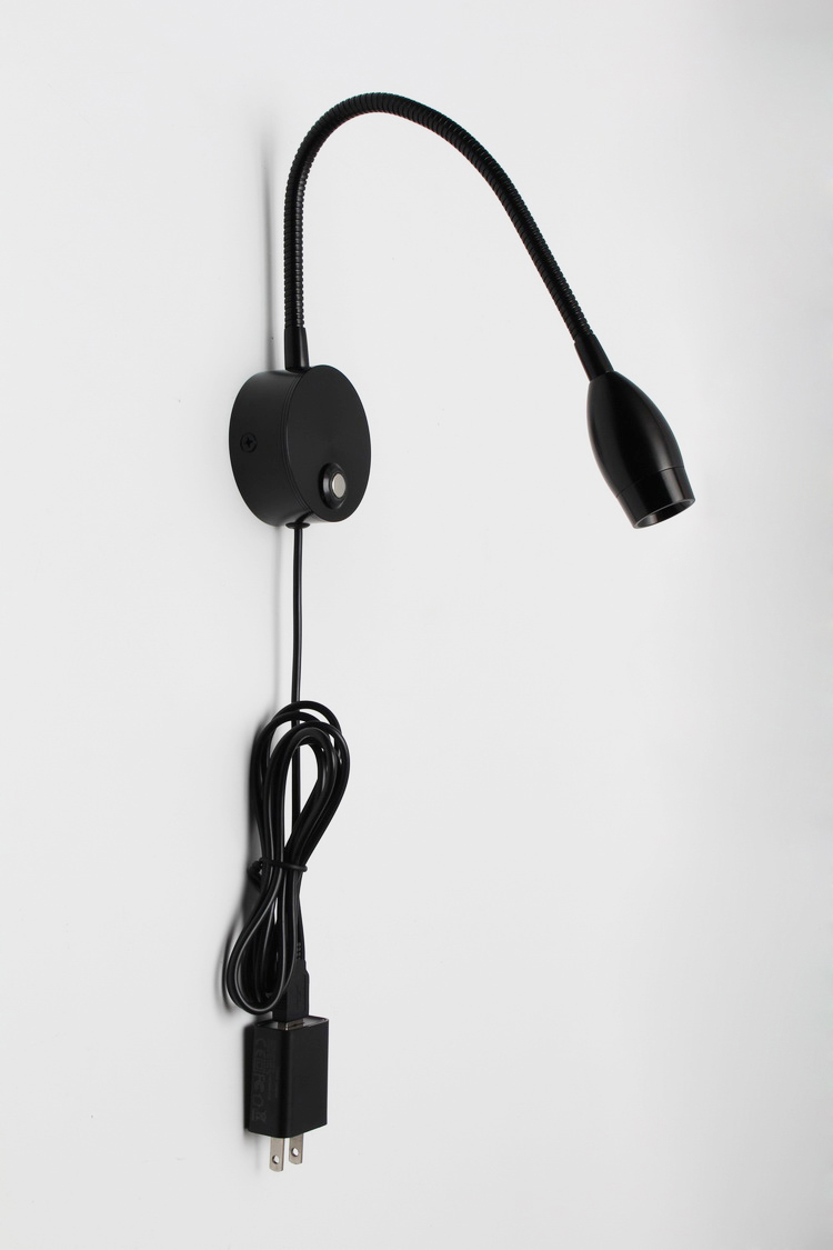 Modern gooseneck reading wall light/flexible led headboard wall light 12V/usb led reading light/led bedside wall light