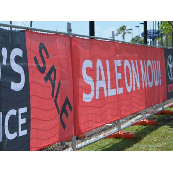 printed fence mesh banner Custom Printed Fence Mesh Banners