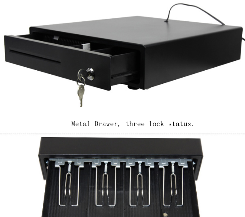 Retail and Supermarket Cash Drawer with 5Bill 5Coin Cash Tray Sturdy Construction