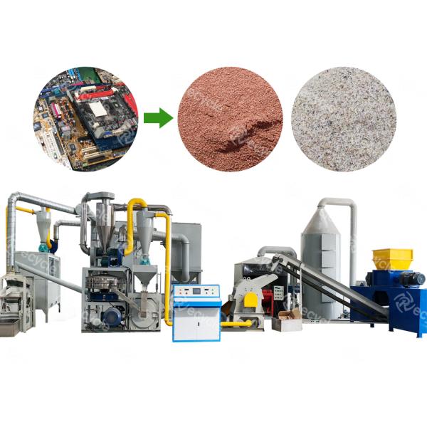 Working Capacity 200-1000kg/h Phone Board Gold Refining Equipment for PCB Gold Recycle