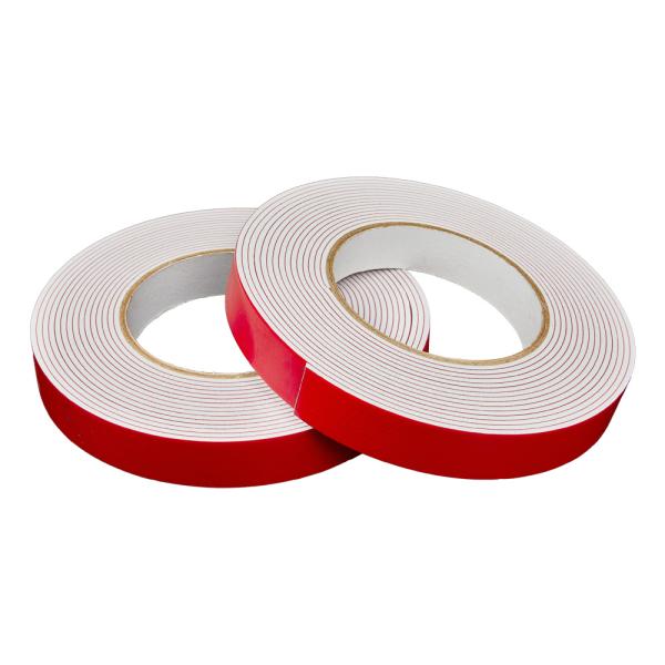 Solvent Based Sticky Double Sided Permanent Adhesive PE Foam Tape