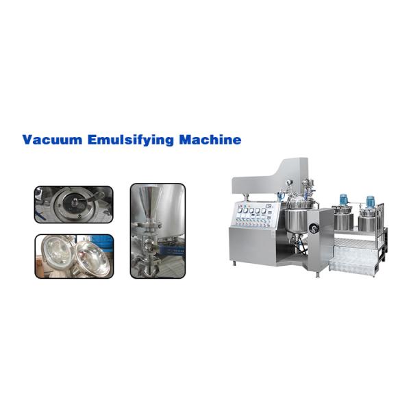 Homogeneous Vacuum Emulsifying Machine Hydraulic Lifting Cosmetic Cream Mixer