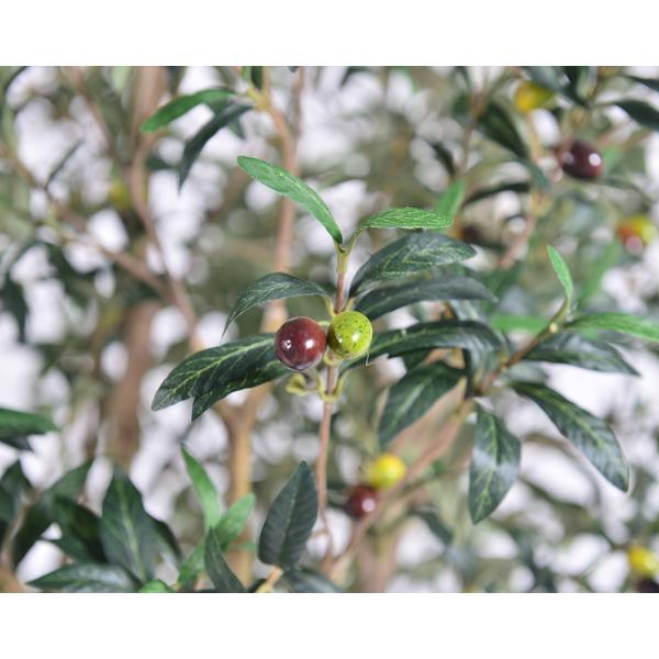 UV Resistant Fake Plant 2.5m tall faux potted olive tree In Planter for Indoor House Plants & Tall Floor Decor