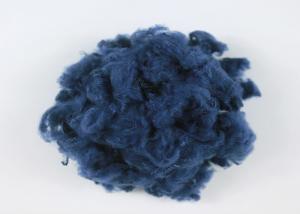 Quality Indigo - Blue Colored Recycled Polyester Staple Fiber Abrasion - Resistant 3D*32MM wholesale