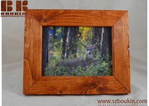 China Red Cedar stain Picture wood frame Pick stain color  4x6 frame 5x7 frame 8x10 frame on sale
