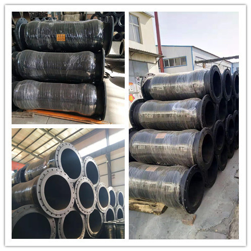 100% Braid Coverage Armoured Hose with Steel Flanges End Connections and Customer Made Outer Diameter