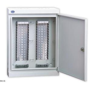 Quality Wall Mount Fiber Box For LSA Module , 100 - 1600 Pair Key Lock Cable Distribution Cabinet wholesale