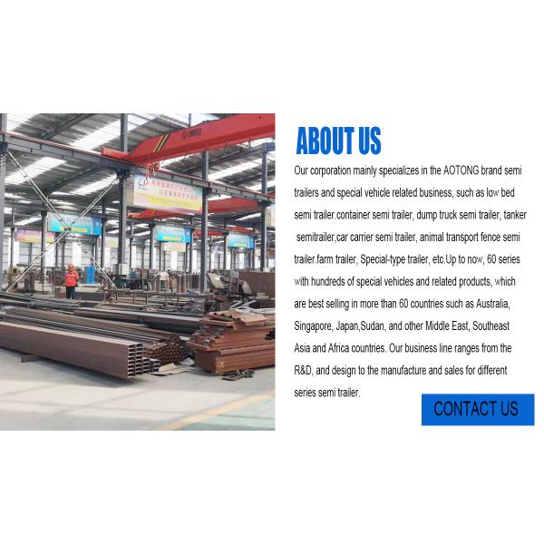 3-Axle Container Flatbed Trailer detailed view