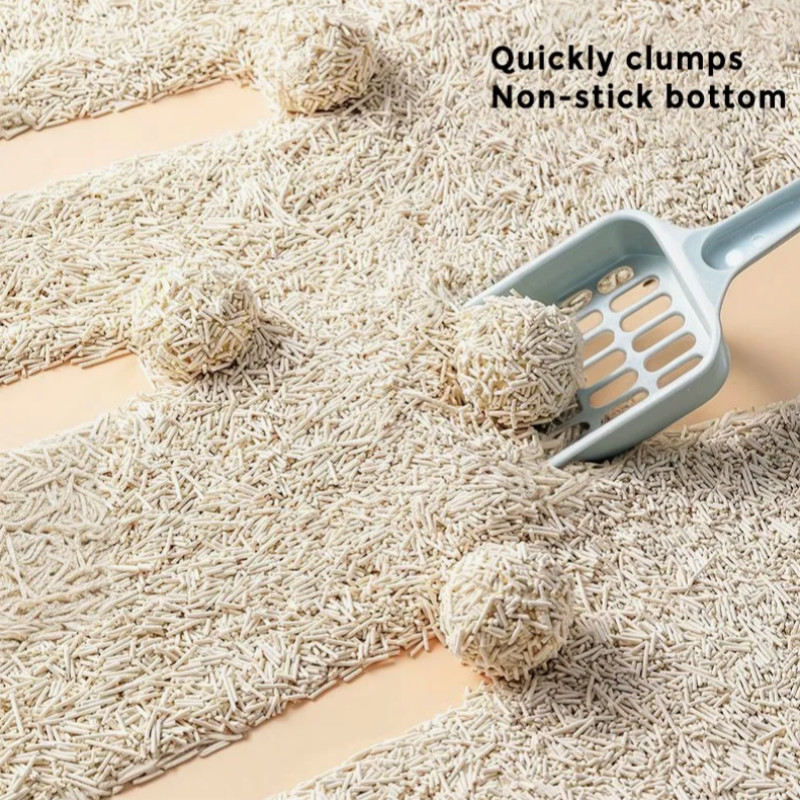 Natural Dust Free Fast Clumping Tofu Cat Litter Plant Biodegradable Flushable