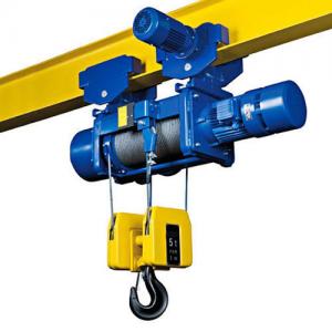 Quality HS CODE 84251100 5 Ton Electric Wire Rope Hoist For Single Girder Overhead Crane wholesale