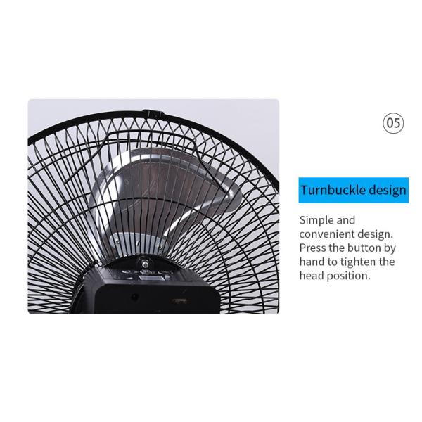 DC Solar Cell Portable Rechargeable Desktop Fan 12H LED Lamp Solar