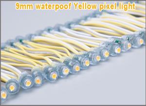 Quality 50pcs/Rolls Yellow color Led Pixel String Light 9mm Led DC5V Waterproof  LED Christmas Light wholesale