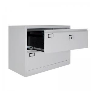 Quality 2 Wide Drawer Lateral Hanging File Cabinet Steel Office Furniture wholesale