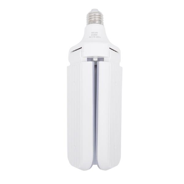 45W E27 B22 Foldable Blade LED Lights Three Leaves Adjustable Angle