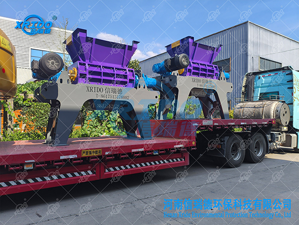 Iron Barrel Shredder Scrap Metal Shredder Mixed Metal Pre Crusher For Metal Recycling Plant