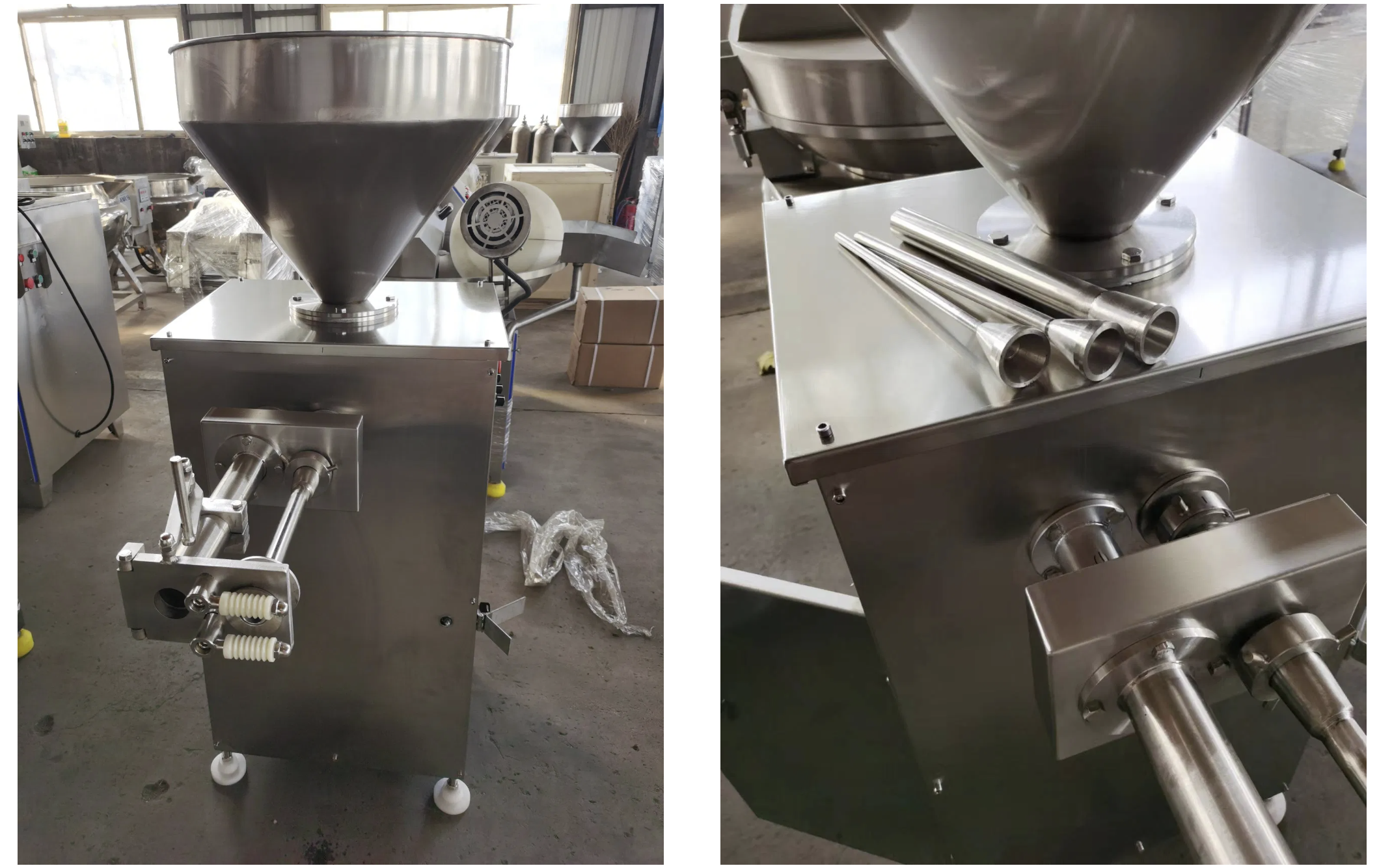 High Performance 60L Automatic Pneumatic Quantitative Sausage Filling Twisting Machine