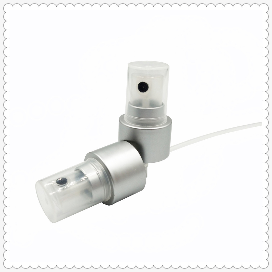 Aluminum Fine Mist Pump Sprayer Recyclable With Black Nozzles
