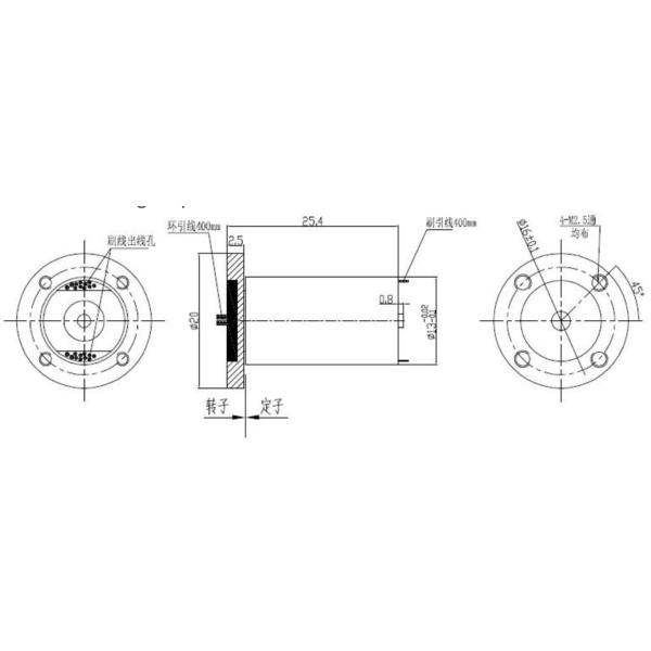 Steel Construction Fast Transmission Slip Ring Long Life Span Slip Ring Unit