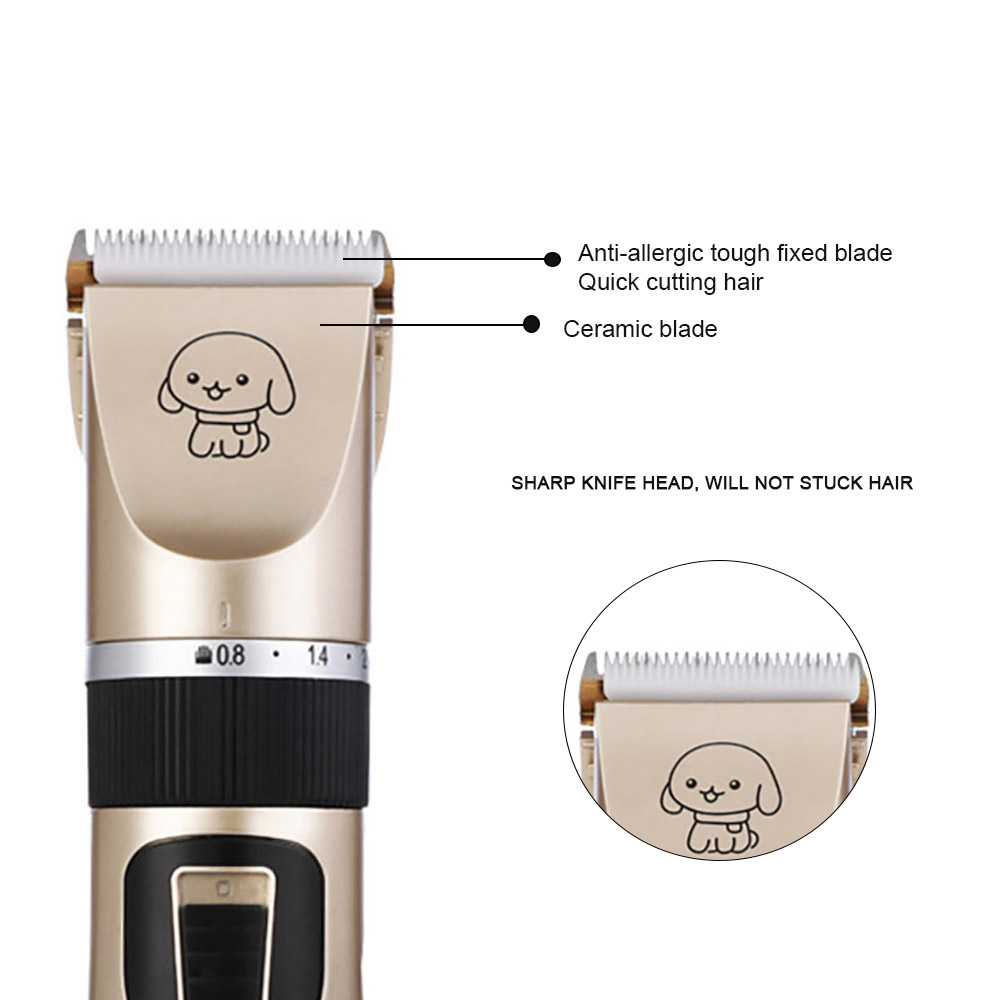 110V-240V Dog Grooming Clippers Cordless Low Noise Cat Grooming Clippers