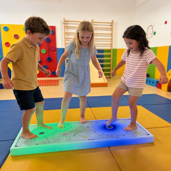 Interactive LED Sensory Floor Tiles: Touch-Responsive Light Up Tiles for Kids, Autism Therapy & Sensory Play Equipment