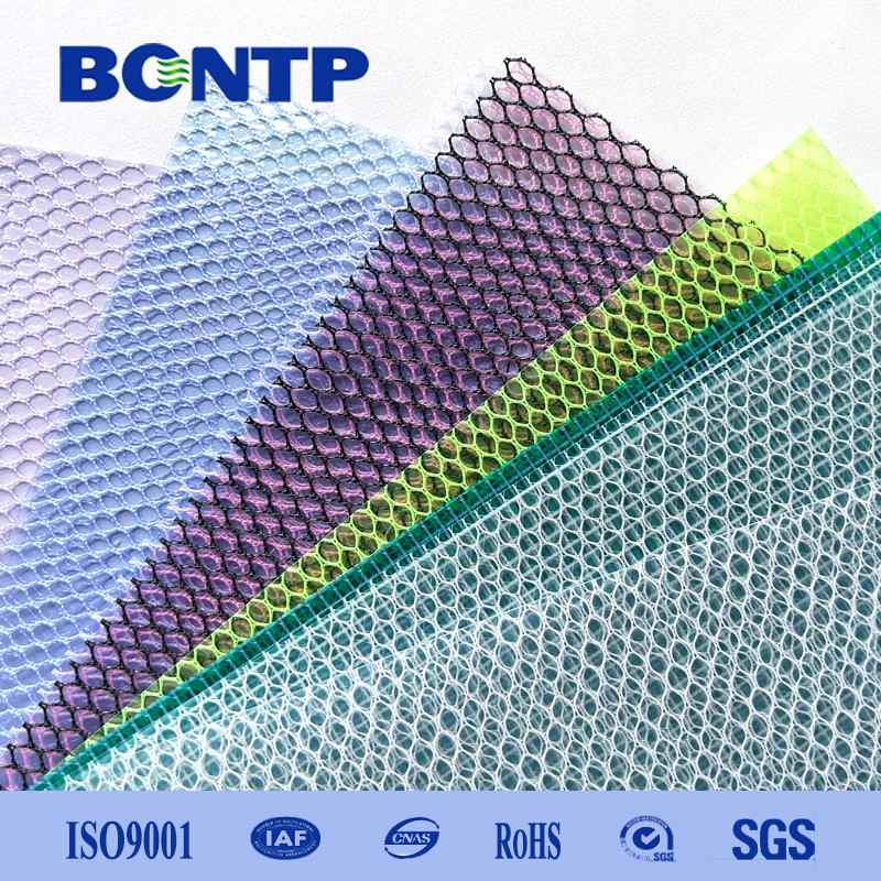 Clear Transparent Mesh Fabric Waterproof Polyester PVC Tarpaulin