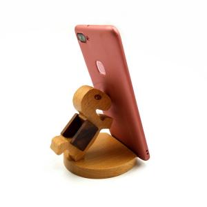 Quality OEM Wooden Phone Holder Nature Animal Shaped for All Mobile Phones wholesale