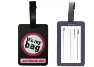 China 2D Cute Soft PVC Luggage Tag, Metal Luggage Tags For Promotional Gift on sale