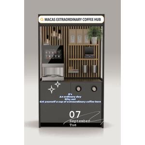 Stainless Steel Hot And Cold Commercial Coffee Vending Machine 2700W