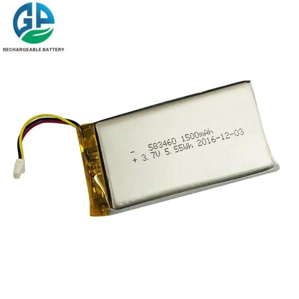 High Temperature Rechargeable Lipo 300ma Li Polymer Battery LP583460 High
